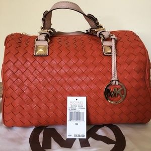 Michael Kors Woven Leather Handbag